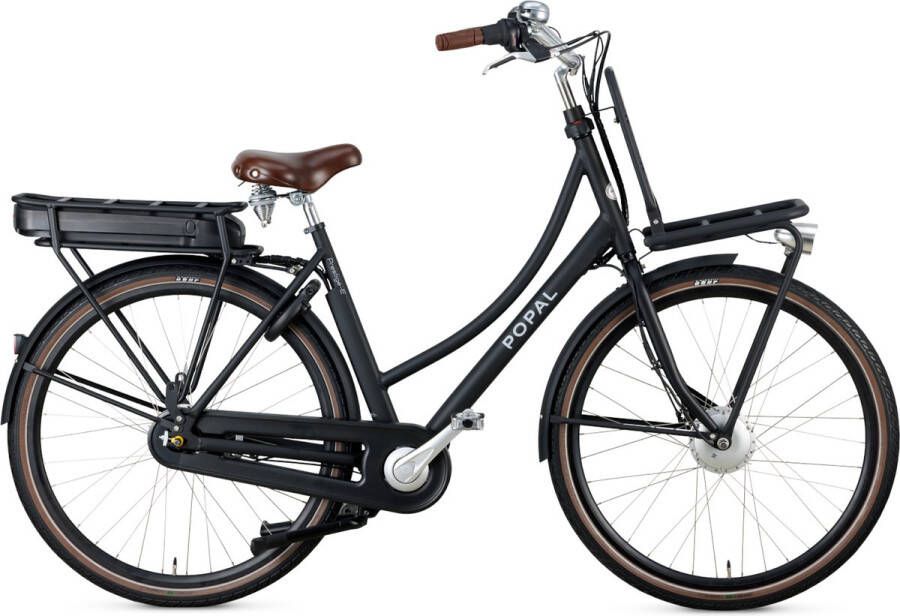 Popal Daily Dutch Prestige-E Elektrische Fiets E-Bike 28 Inch Transportfiets 53 cm 7 Versnellingen + 5 Ondersteuningsstanden Rollerbrake Matzwart