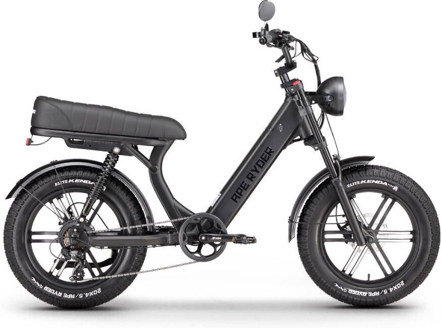 Ape Ryder MD10 Premium Elektrische Fatbike 250W 48V 14.5AH 20Inch Zwart