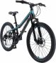 Bikestar hardtail MTB 21 speed 24 inch zwart blauw - Thumbnail 2