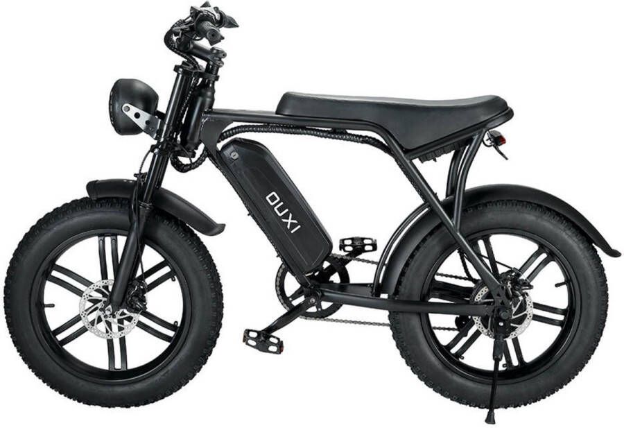 Fattire V8 2.0 pro Fatbike E-Bike 250 watt motorvermogen maximale snelheid 25 km U 20X4.0 Dikke Banden met dubbele batterijen 100km afstand