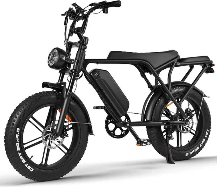 Funstar Fatbike V8 PRO Rijklaar 2024 Model Met Extra Zitje E bike Fatbike E-Fatbike Elektrische Fiets Met Accessoires