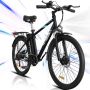 Hitway Elektrische Fiets Elektrische mountainbike 14AH 26 Inch 250W Motor Zwart - Thumbnail 3