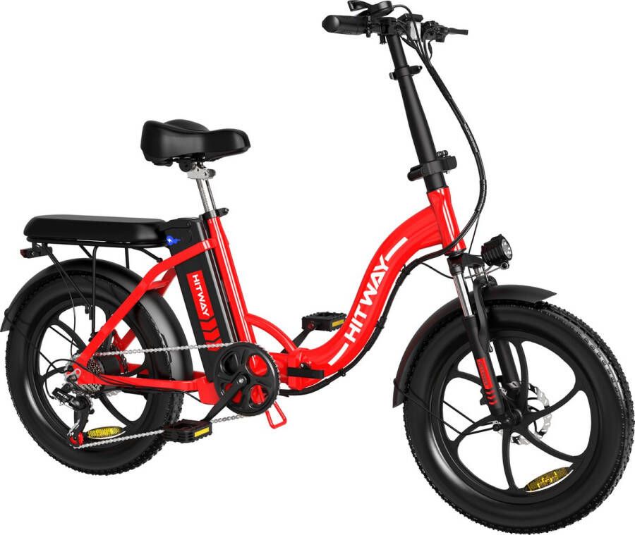 RCB Hitway Elektrische Fiets Opvouwbare E-bike 20 Inch Fatbike 11.2AH 7 Versnellingen