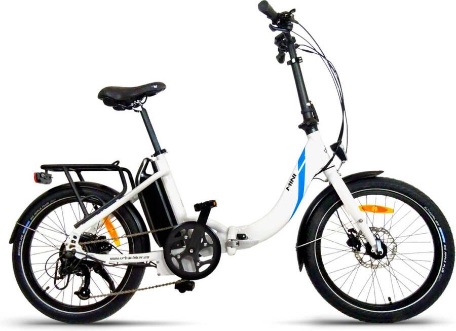 Urbanbiker Mini Elektrische Vouwfiets Accu 540Wh Wit 20