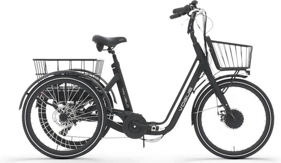 Vogue Elektrische driewieler Tri-Velo Uni Zwart 468 Wh Zwart