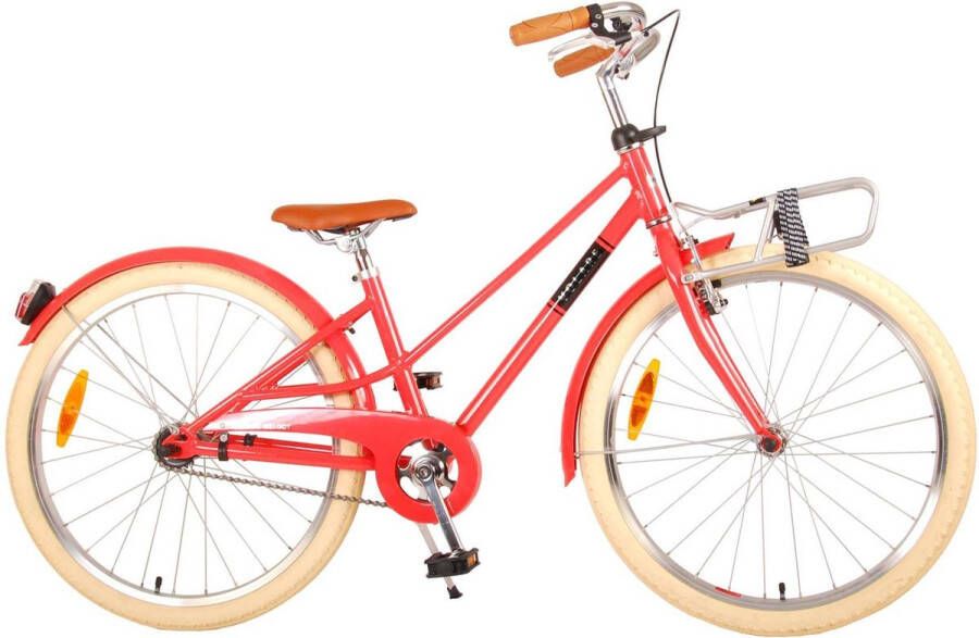 Volare Melody Kinderfiets Meisjes 24 inch Koraal Rood Prime Collection