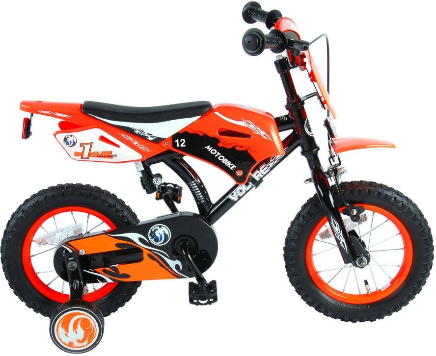 Volare Motorbike Kinderfiets Jongens 12 inch Oranje 95% afgemonteerd